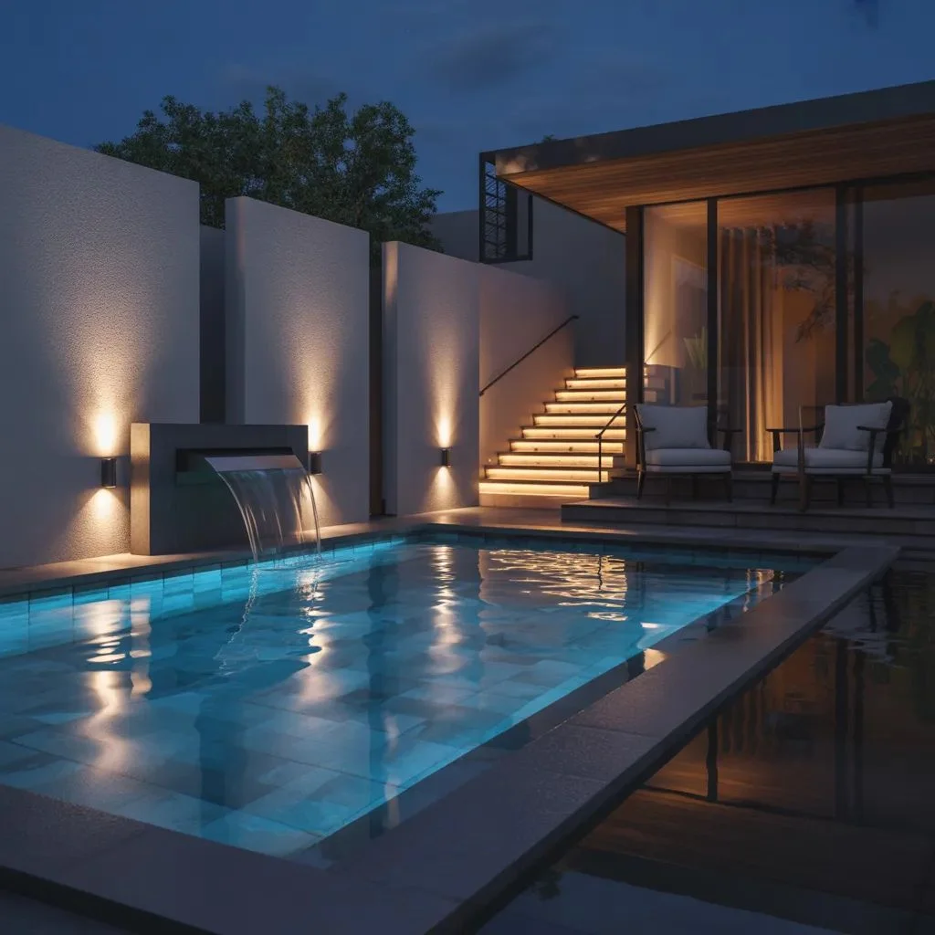Lighting Gives Plunge Pool Ideas a Second Life at Night