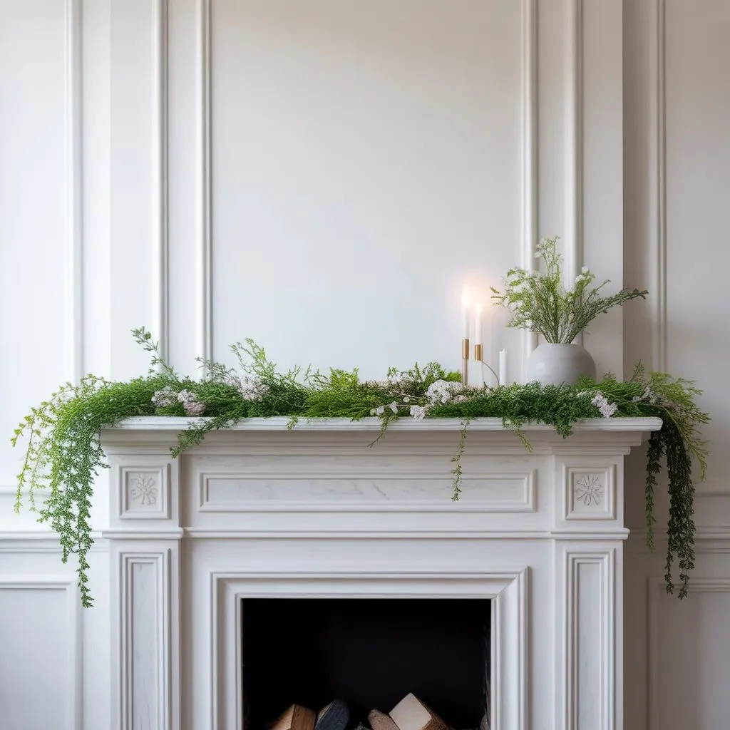 Minimalist and Modern Spring Garland Ideas for Clean Interiors