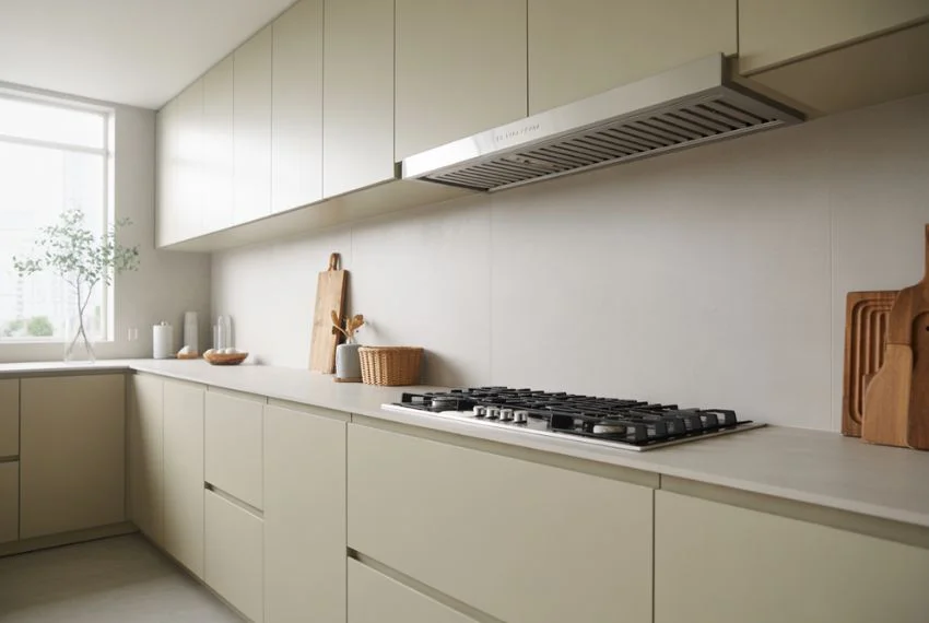 Modern Minimal Vent Hood Cover