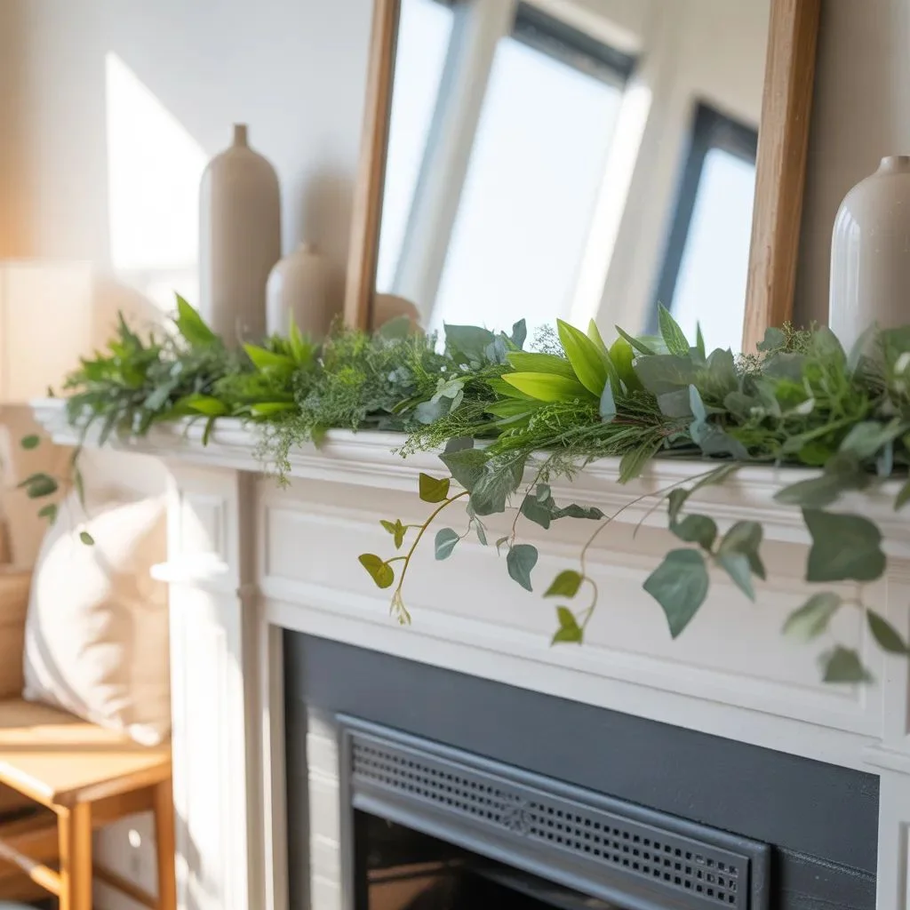 Natural Greenery Spring Garland Ideas for a Fresh Look