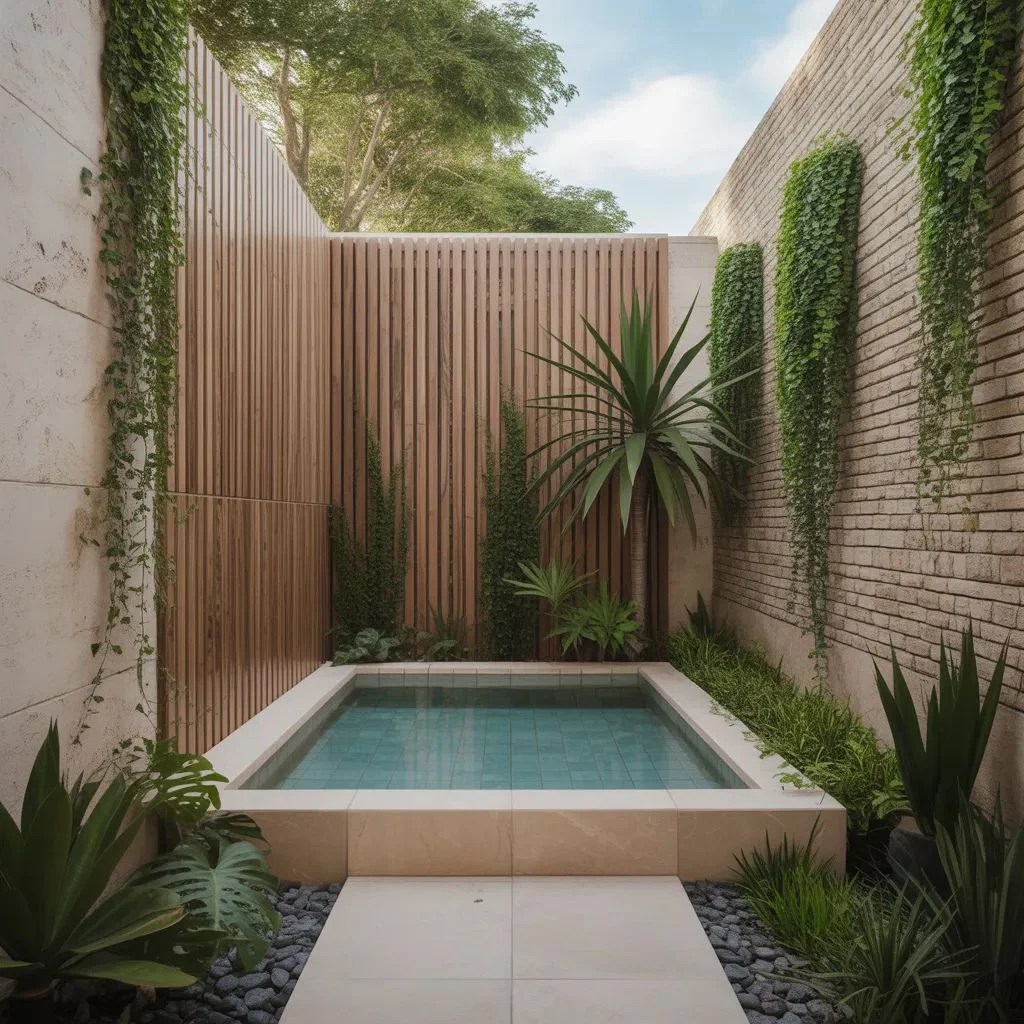 Privacy Layers Make Plunge Pool Ideas Feel Calm