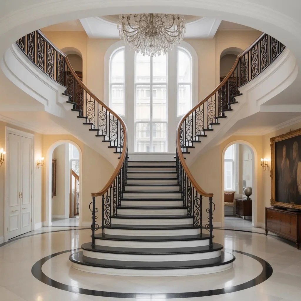 Split or Bifurcated Staircase for Large Homes