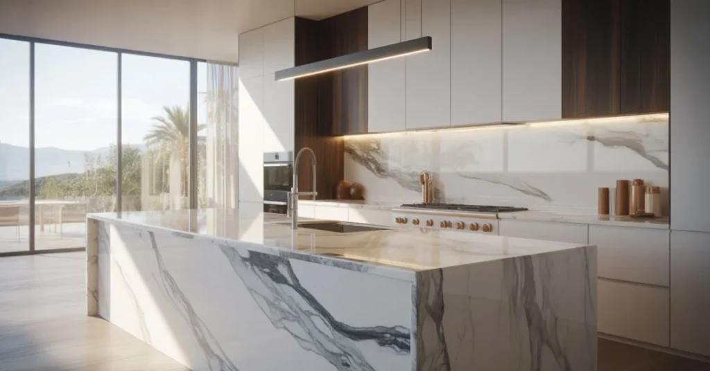 Trending Kitchen Marble Countertops Designs for Stylish Homes