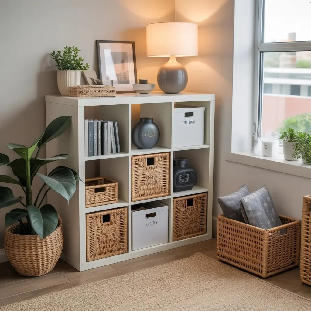 Turn empty corners into useful storage with KALLAX