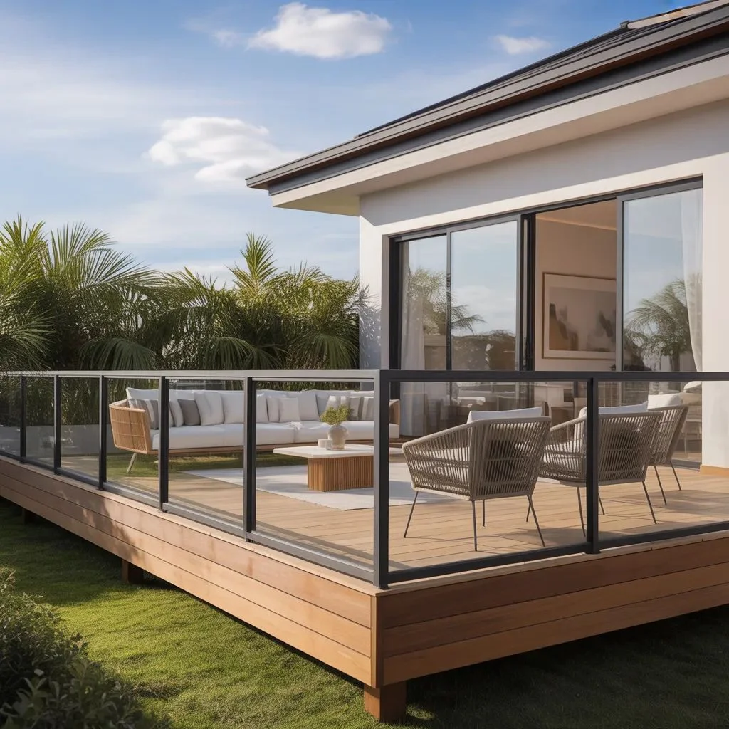 Use Glass Panels for a Quiet Luxury Look