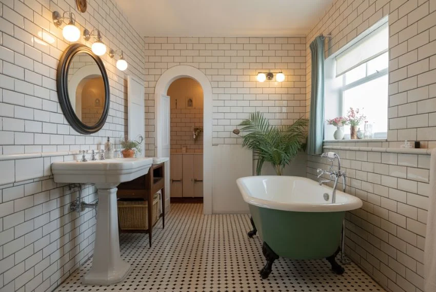 Use Vintage-Inspired Bathroom Fixtures