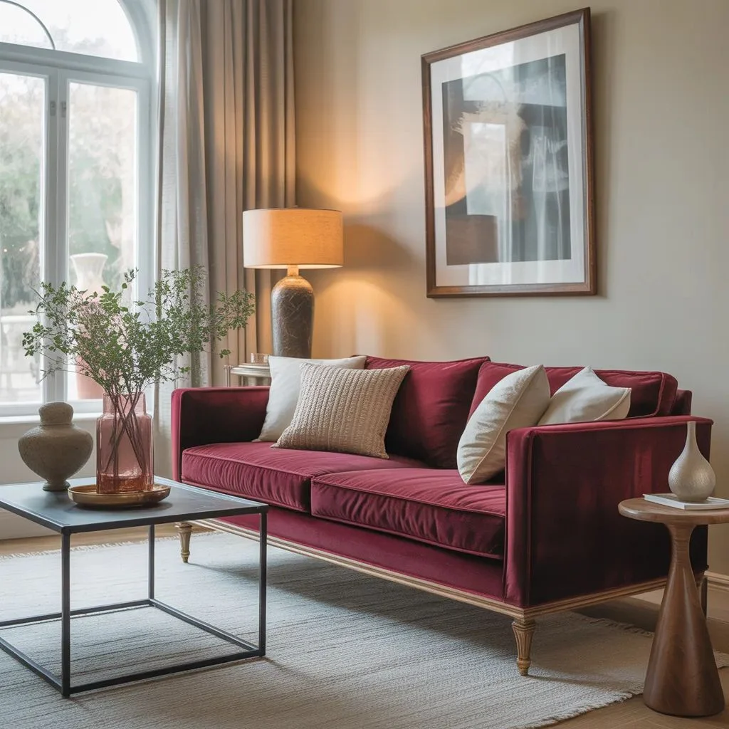 Use a Red Sofa If You Want Color Without Paint