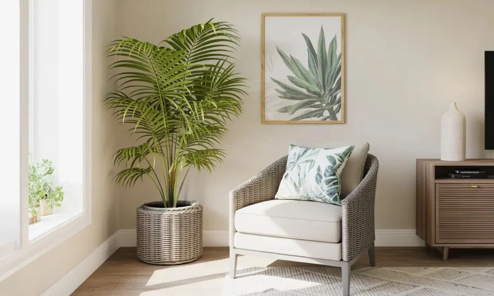 Use plants and tropical details in a simple way