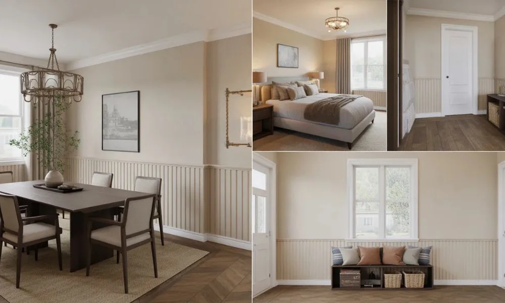 Where chair rails look best in a home