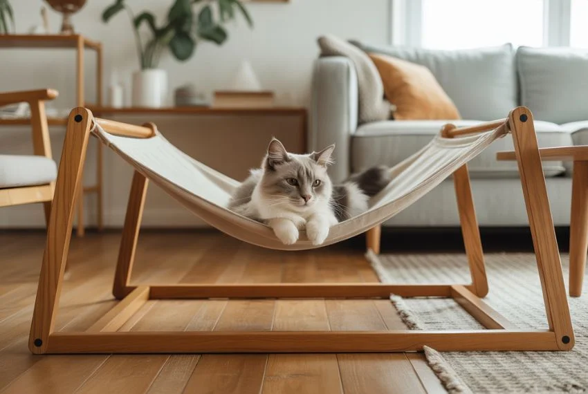 Wooden Frame Pet Hammock