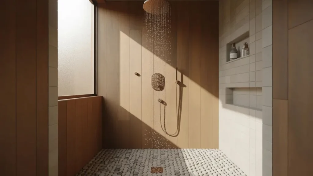 20 Pebble Floor Shower Ideas for a Natural, Luxurious Bathroom