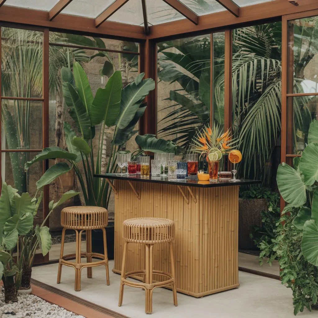 A Tropical Mini Bar Bring the Resort Home