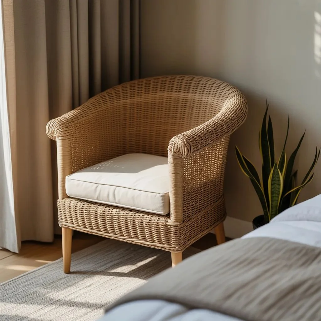 Add a Rattan or Bamboo Accent Piece