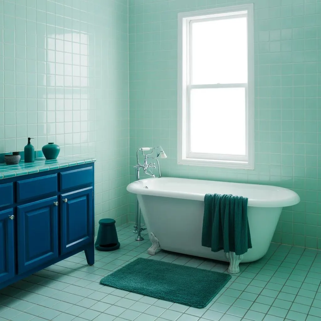 Aqua and Cobalt Monochromatic One Palette, Maximum Wow Factor