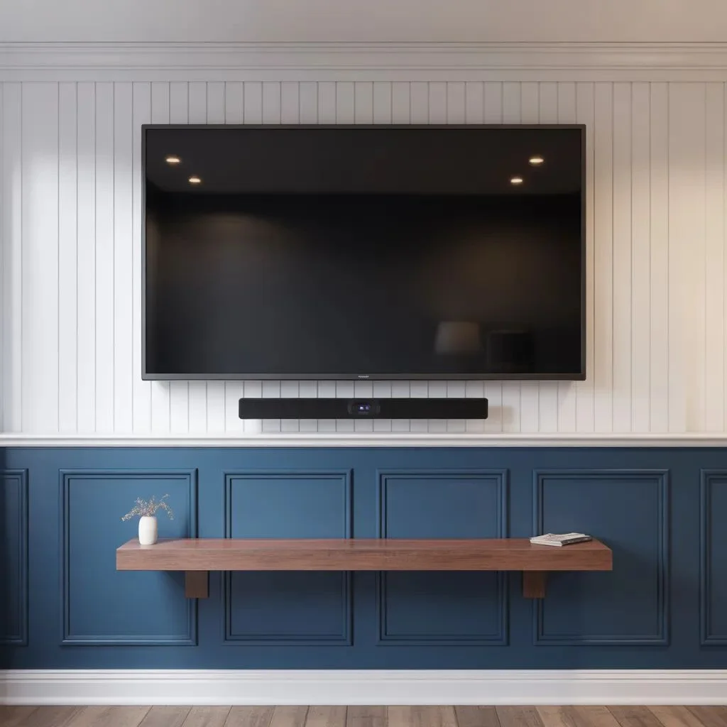 Board & Batten and Wainscoting TV Walls