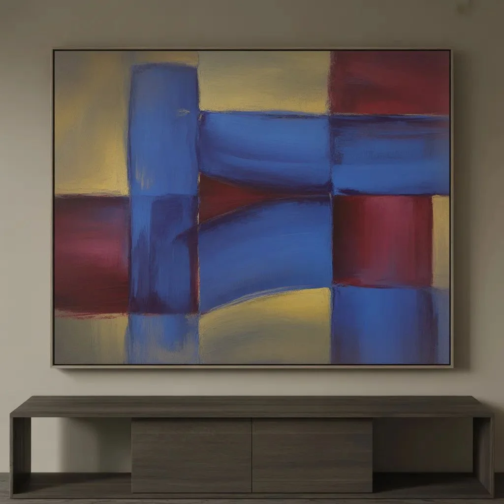 Bold Geometric Abstraction With Emotional Colour