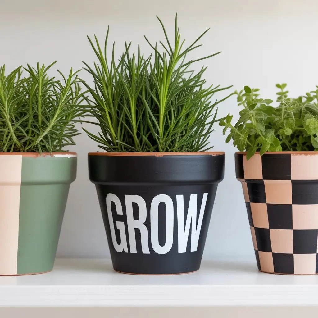 Bold and Graphic Pot Painting Styles