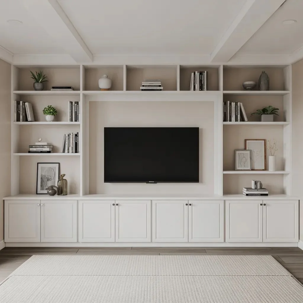 Built-In Shelving Storage Meets Statement