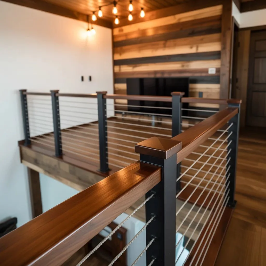 Cable Loft Railing Sleek Lines for a Modern Aesthetic