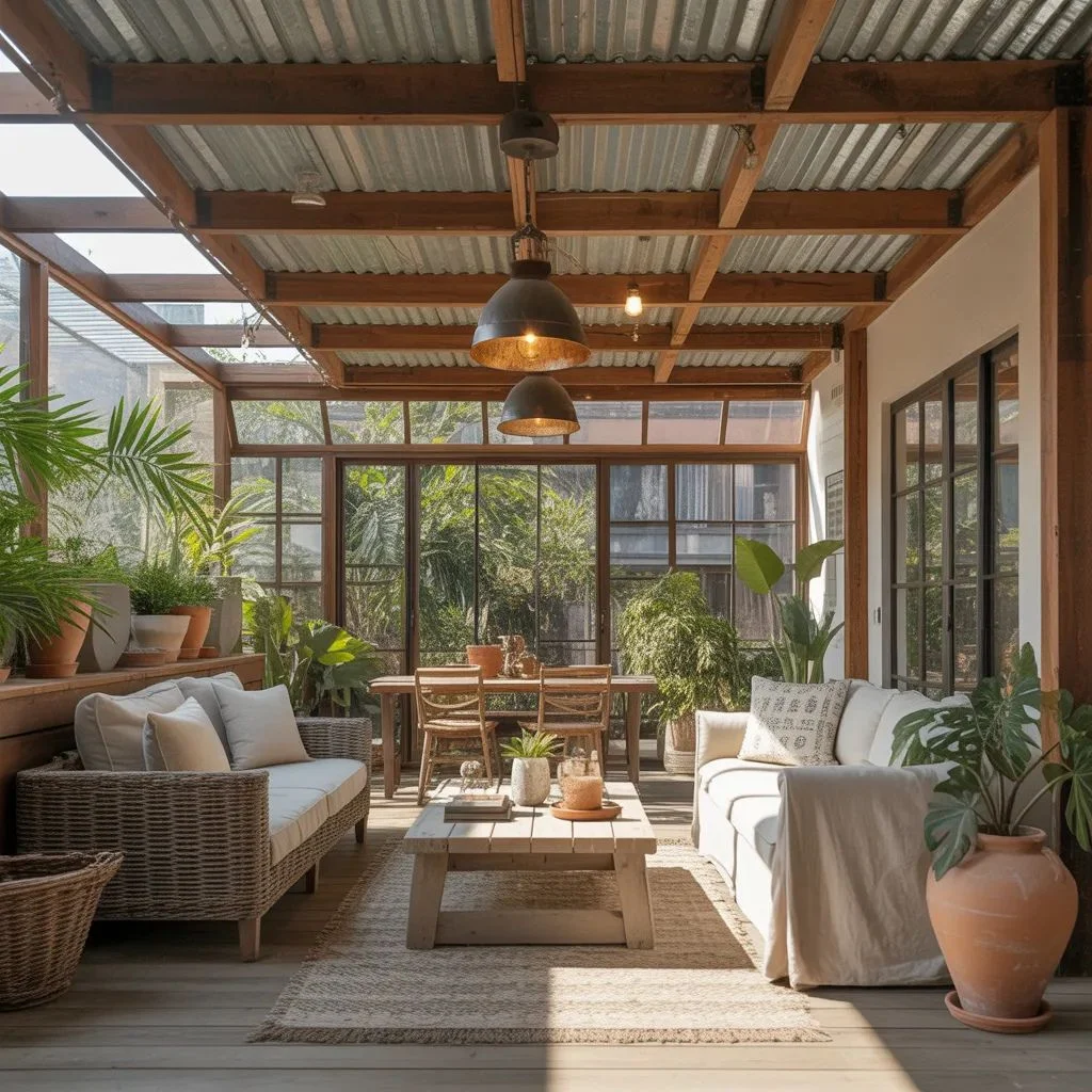 Corrugated Metal Ceiling