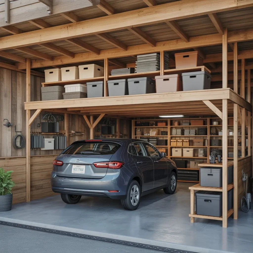 DIY Garage Loft Platform