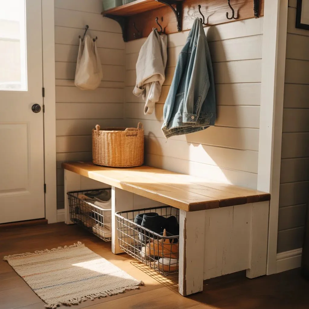 DIY Mudroom Ideas on a Budget