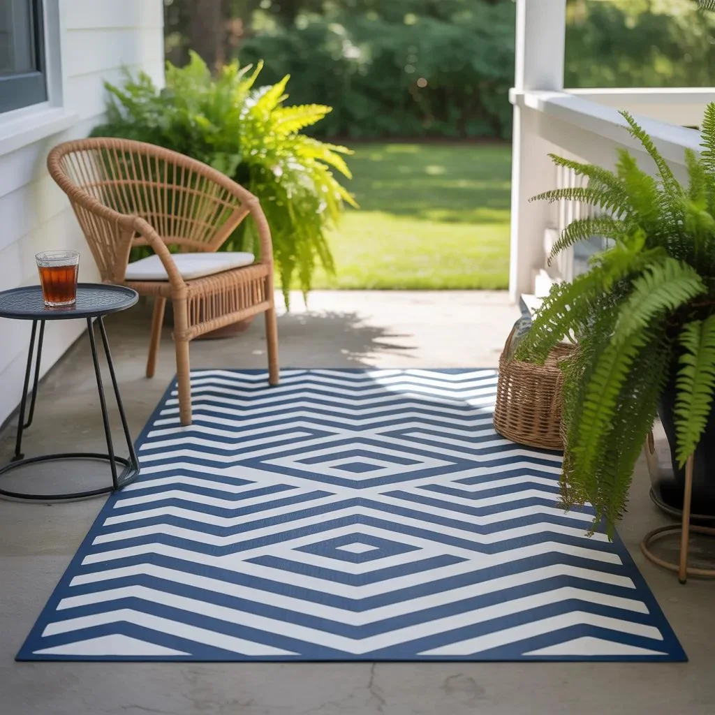 DIY Outdoor Rug and Porch Refresh