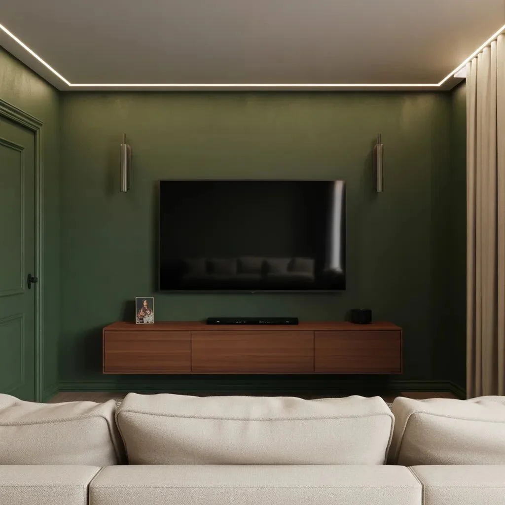 Dark Accent Walls That Actually Work Downstairs