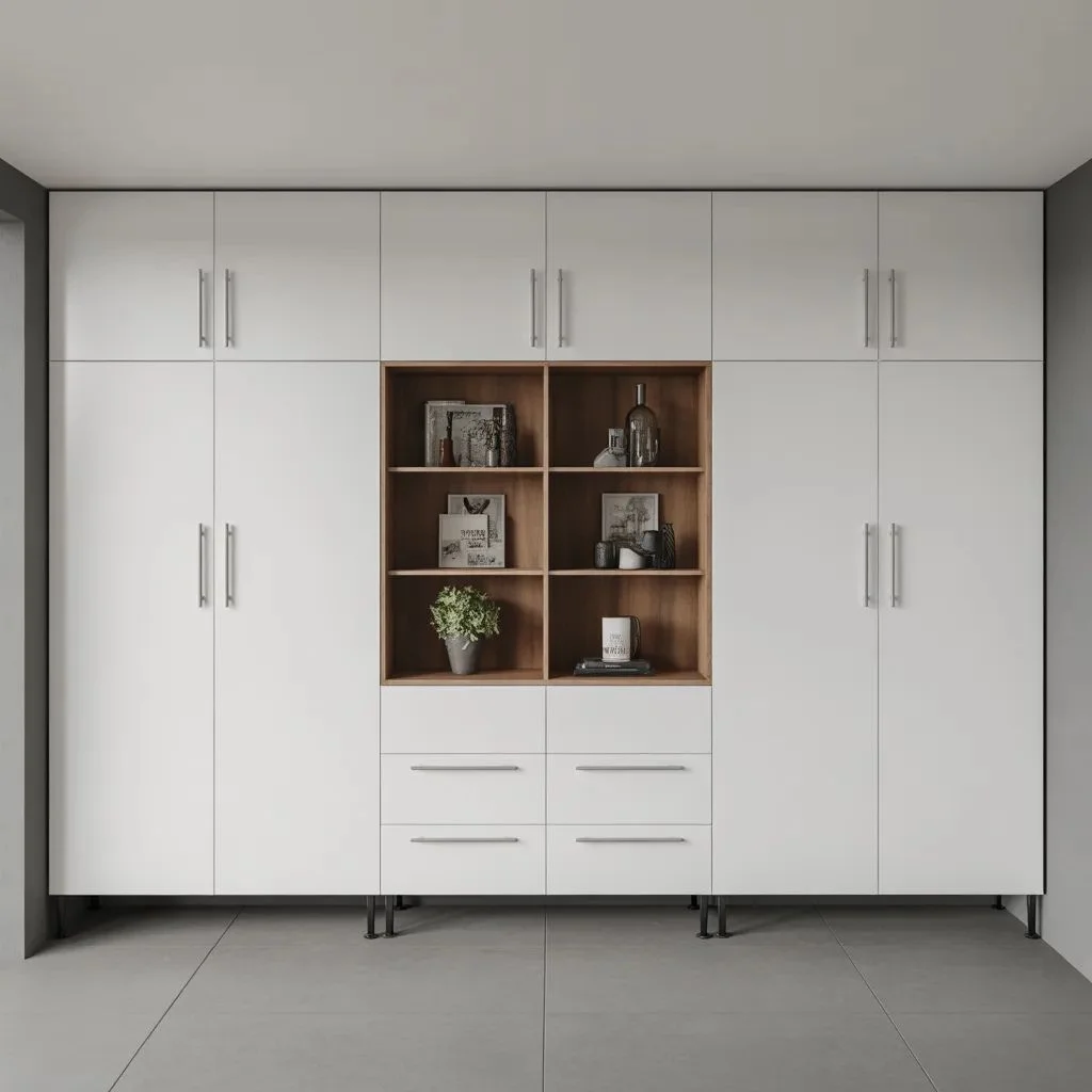 Floor-to-Ceiling Cabinets Go Vertical to Maximize Storage