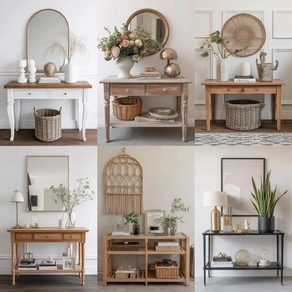 Foyer Table Decor by Style