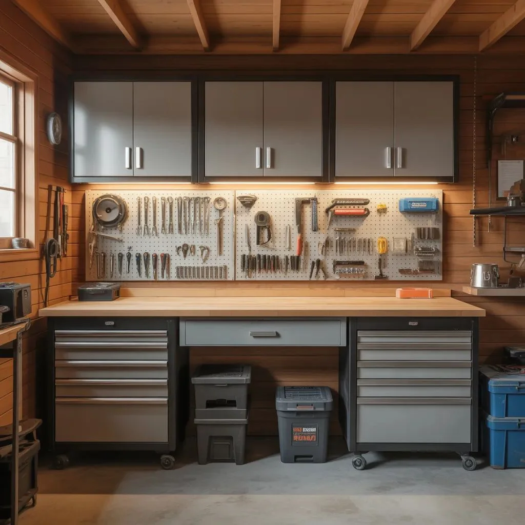 Garage Cabinets With a Built-In Workbench The DIYer's Dream