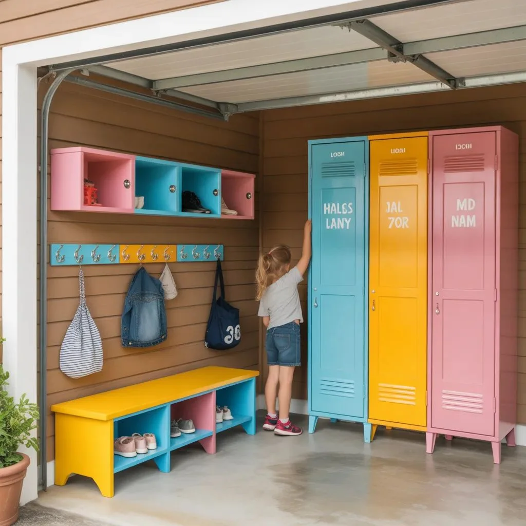 Garage Drop Zone Ideas for Families with Kids