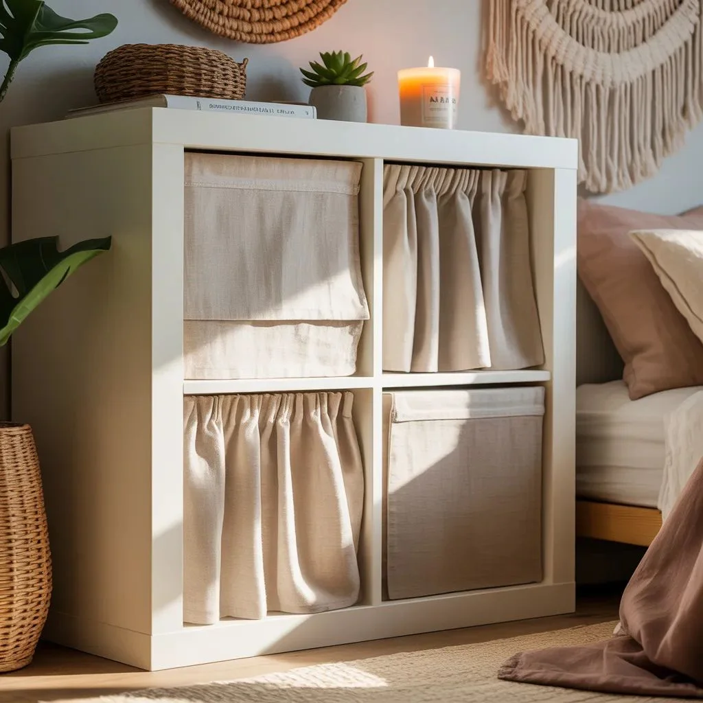 Go Boho With Fabric Curtain Door Panels