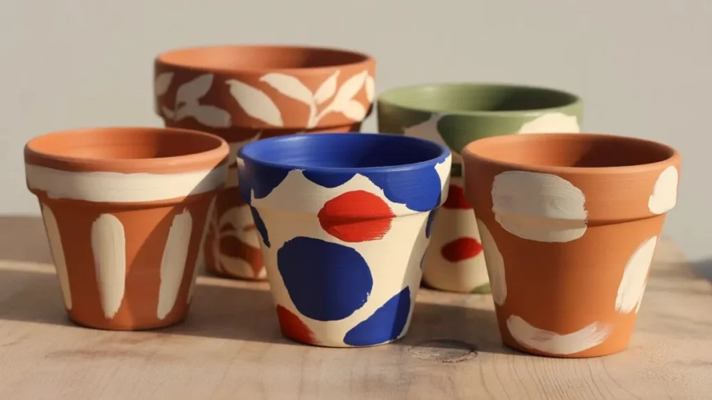 Hand-Painted Terra Cotta Pot Ideas to Upgrade Your Patio, Porch, and Indoor Spaces