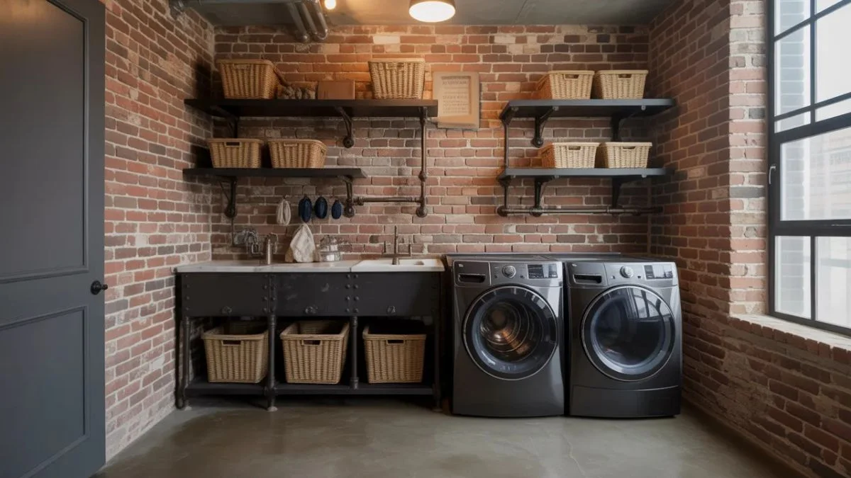 How To Design An Industrial Loft Laundry Room You'll Actually Love ...