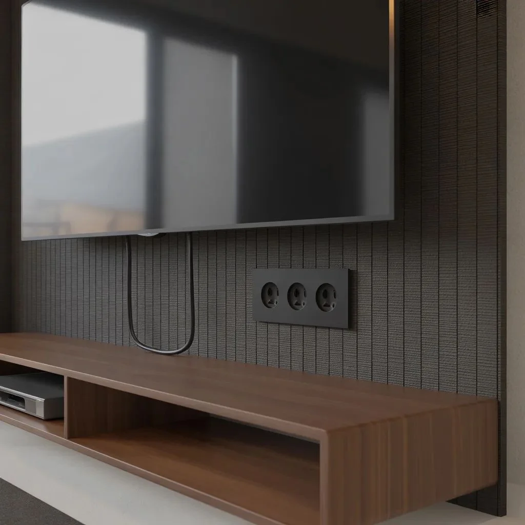 How to Hide Cords on a Basement TV Wall