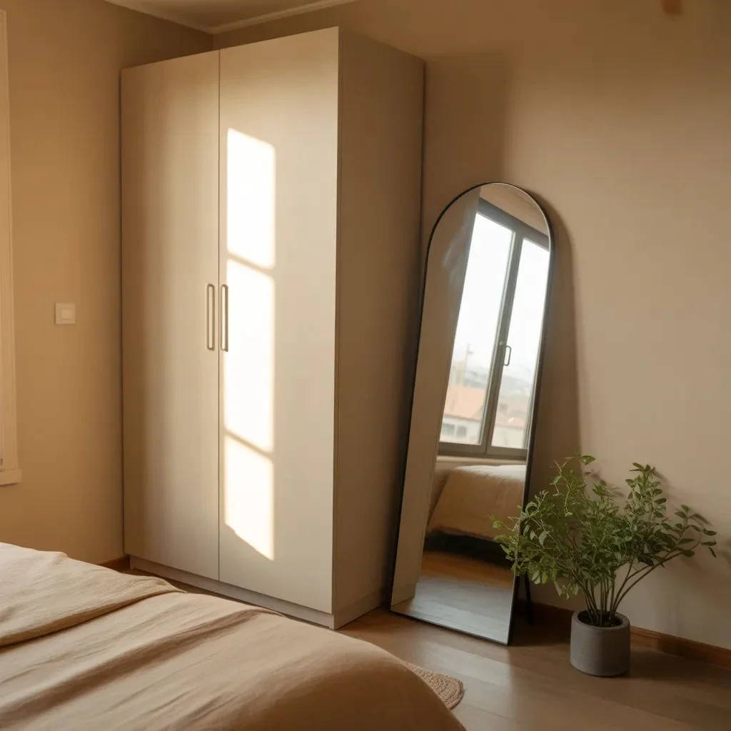 How to Place a Standing Mirror in a Bedroom