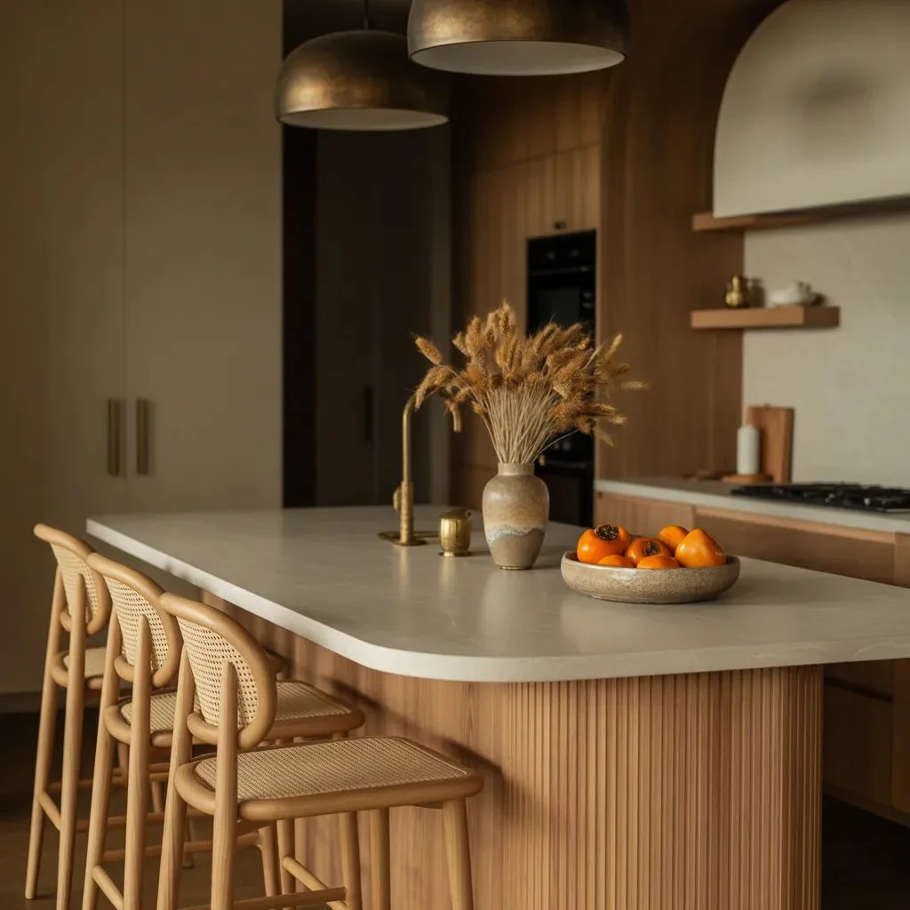 How to Style Your Organic Modern Kitchen Island