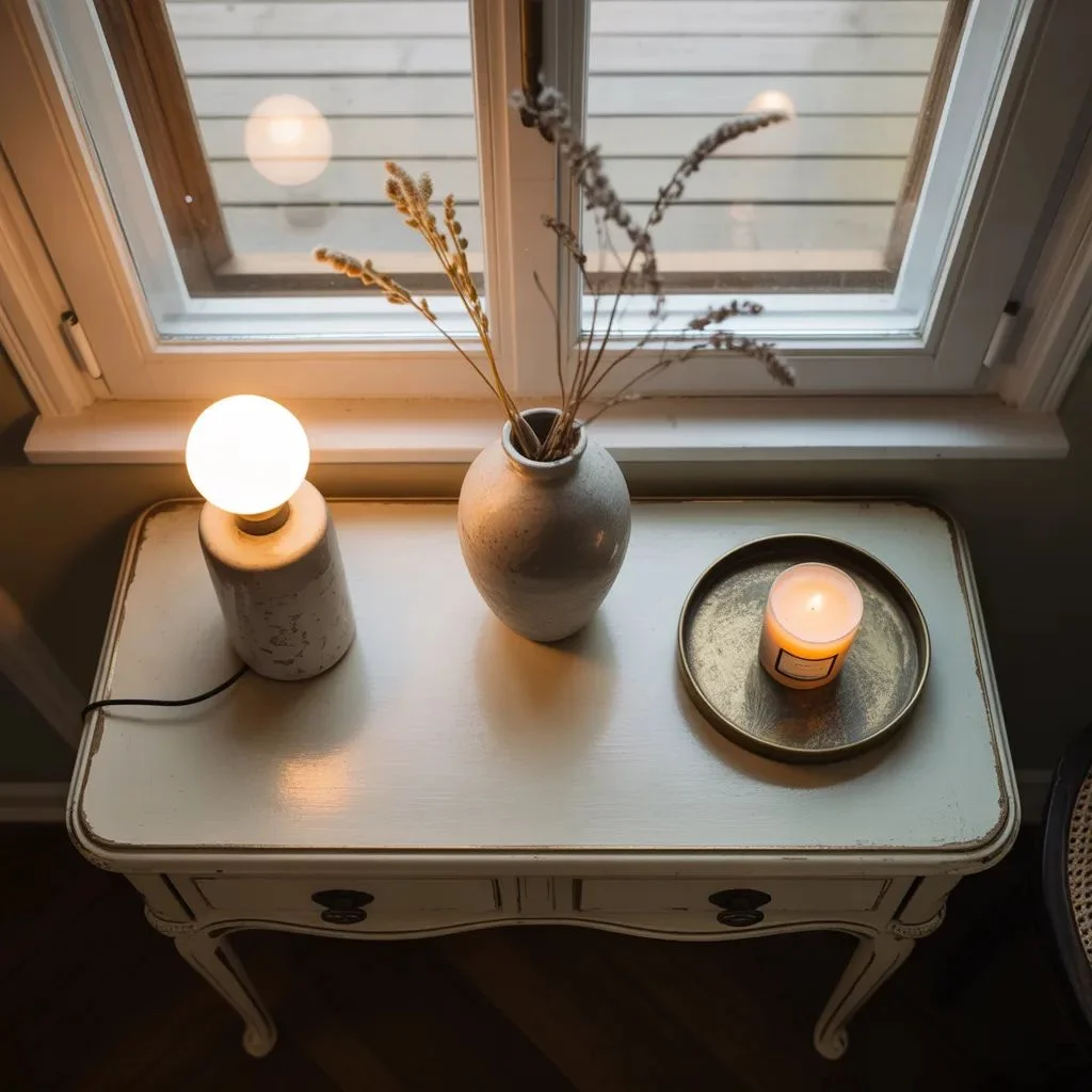 How to Style Your Vintage Entryway Table Like a Designer