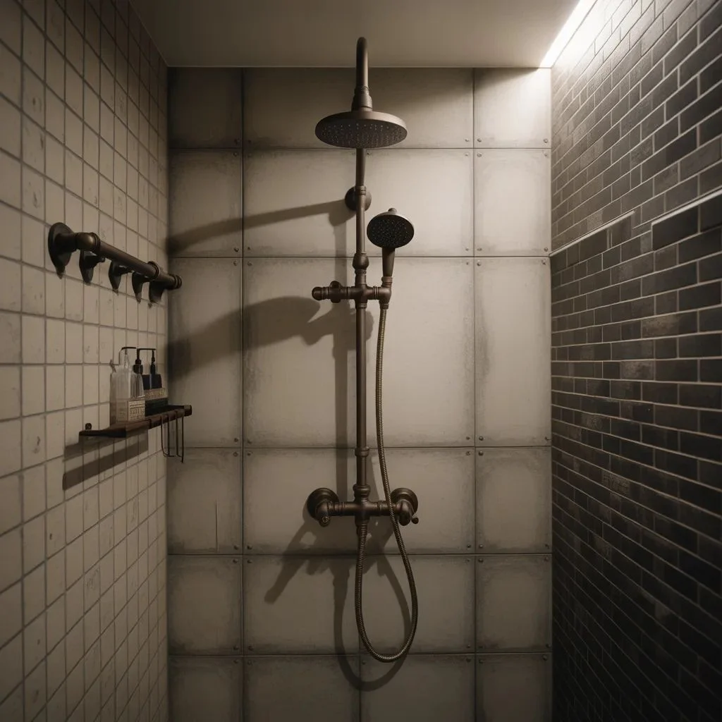Industrial Exposed Pipe Shower Faucet