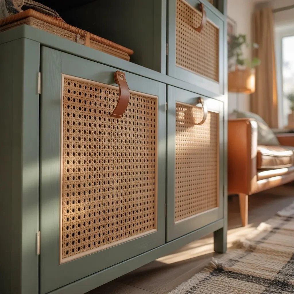 Install Rattan or Cane Door Fronts