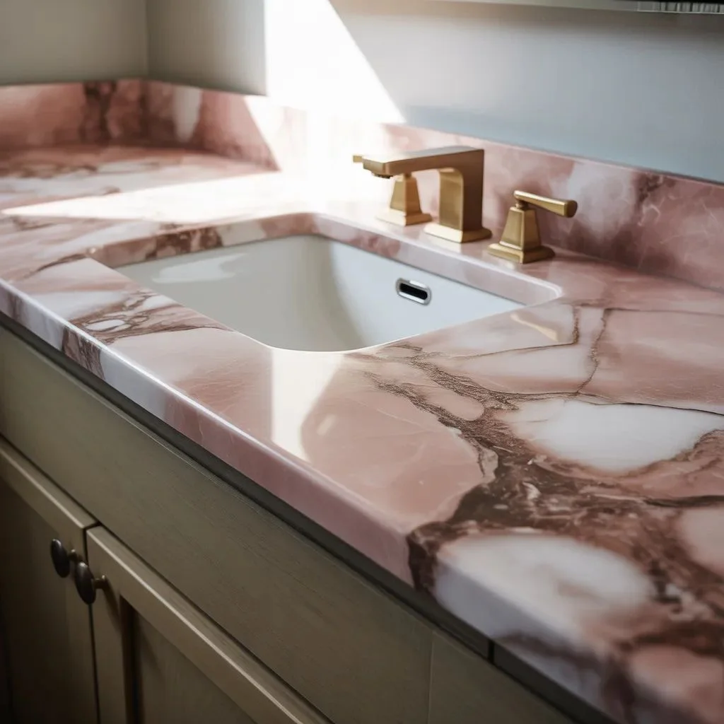 Make a Statement with Pink Marble