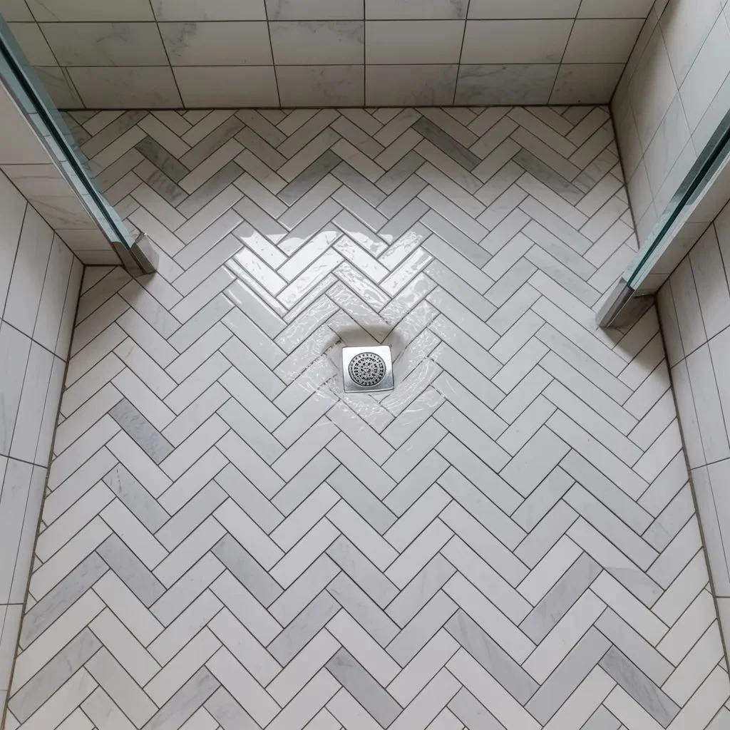 Marble Shower Floor Ideas That Anchor the Design