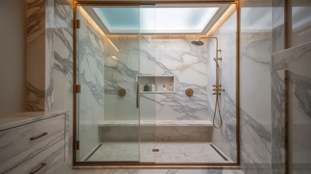 Marble Shower Ideas How to Design a Bathroom That Looks Custom-Built