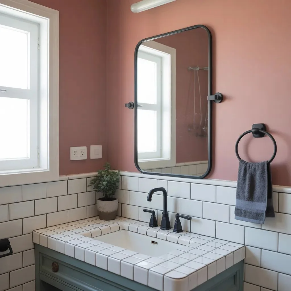 Mix Pink with Dark Tones for Drama