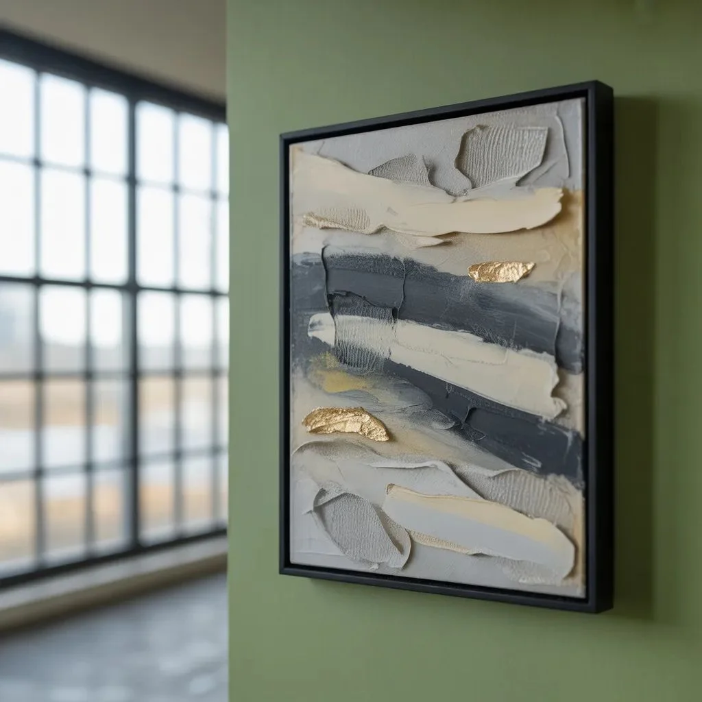 Mixed Media Abstracts Combining Paint, Texture, and Collage