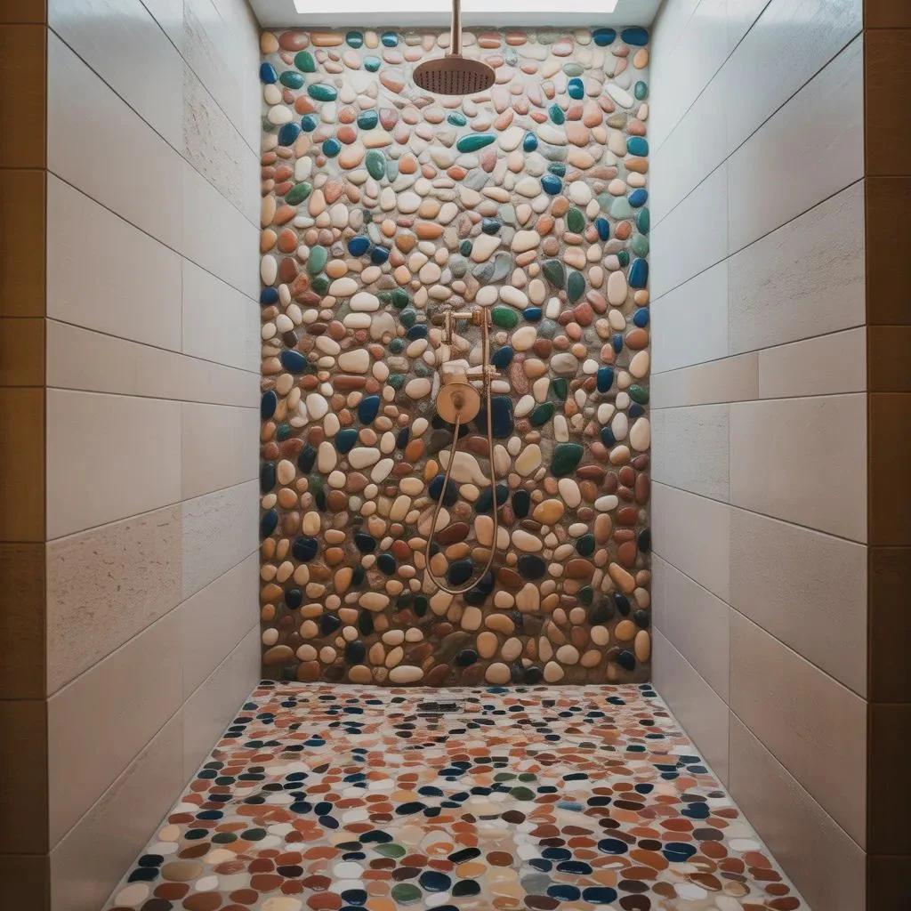 Multicolored Mosaic Statement Floor