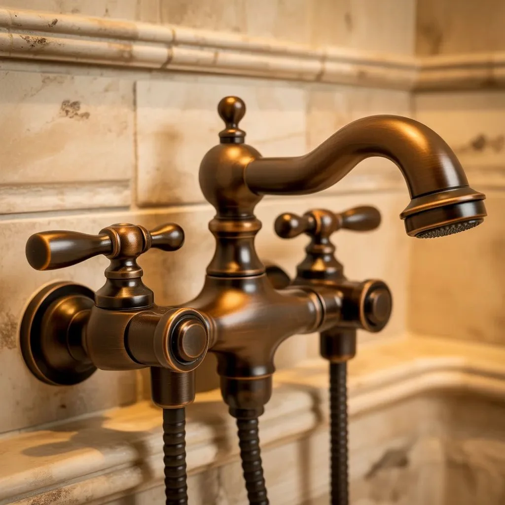 Oil-Rubbed Bronze Shower Faucet
