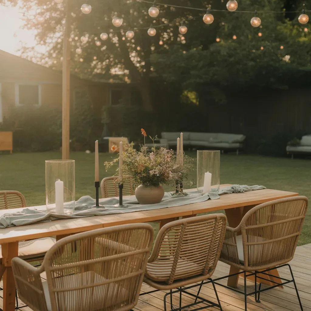 Outdoor Summer Dining Table Setup Tips