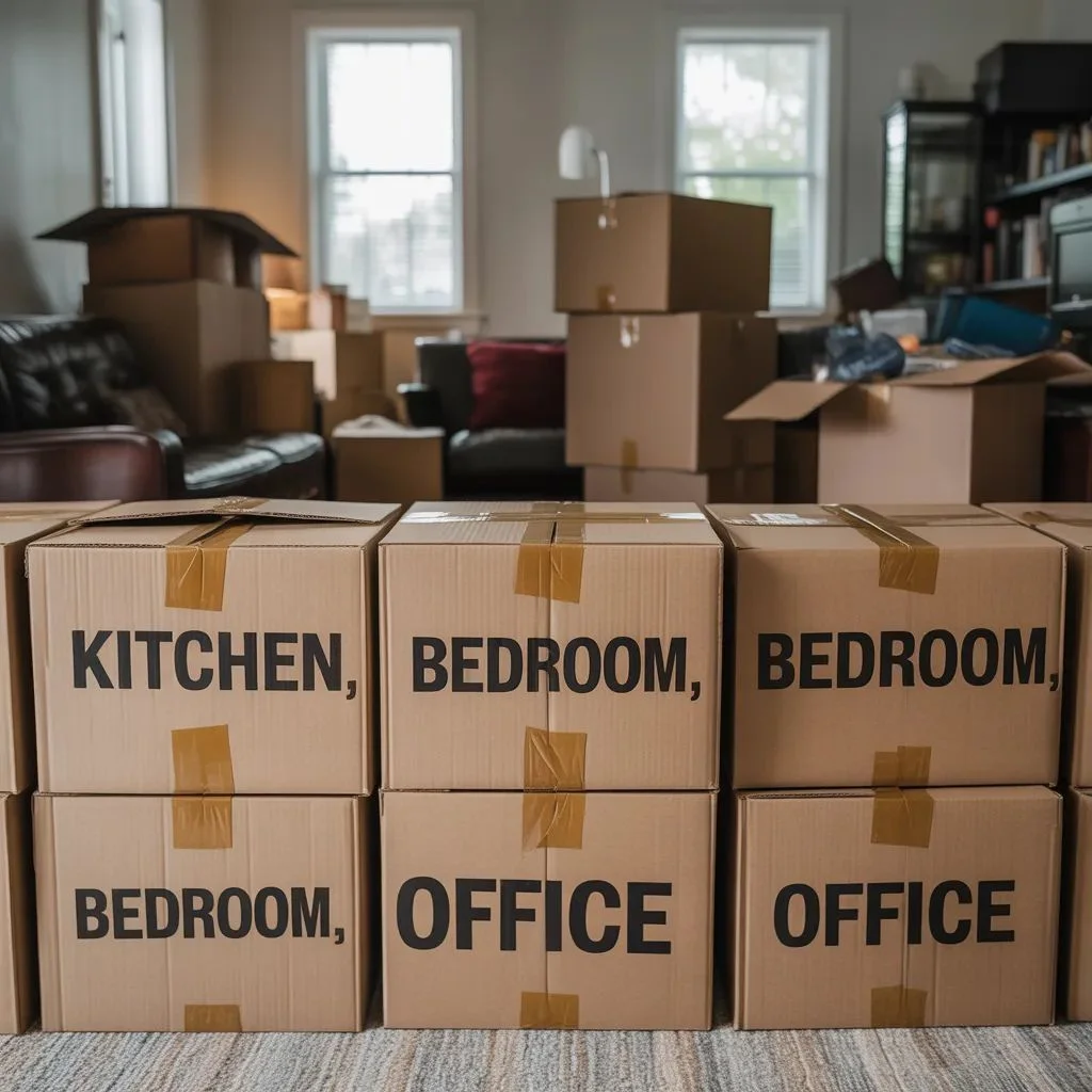 Pack Up a House for Moving Room by Room